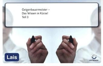 Geigenbauermeister - Das Wissen in K&uuml;rze -  Hrsg. Sarastro GmbH