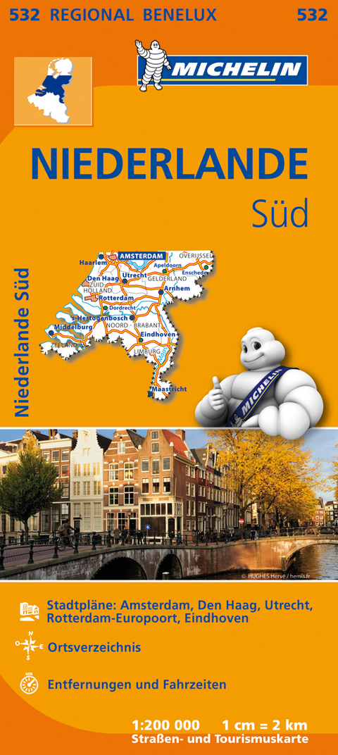Michelin Karte Niederlande S&uuml;d. Zuid-Nederland. Pays-Bas Sud