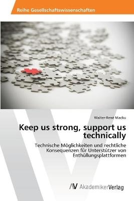 Keep us strong, support us technically - Walter-Ren&eacute; Macku