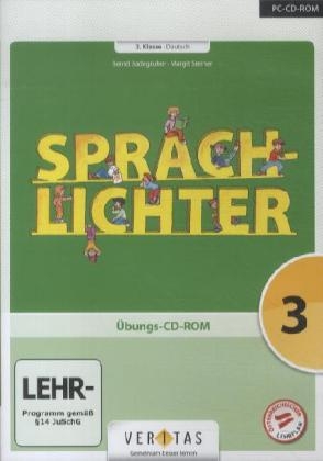 Sprachlichter / 3. Schuljahr - &Uuml;bungs-CD-ROM - Bernd Badegruber, Margit Steiner