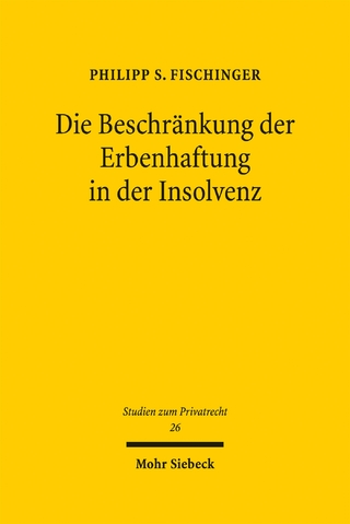 Die Beschränkung der Erbenhaftung in der Insolvenz