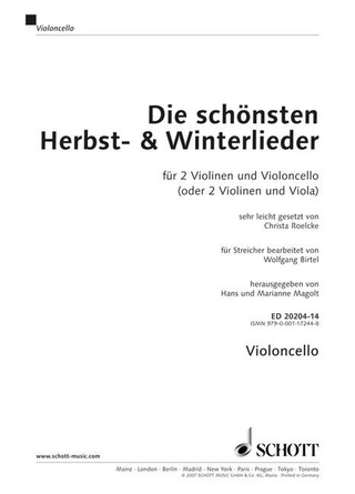Die schönsten Herbst- und Winterlieder