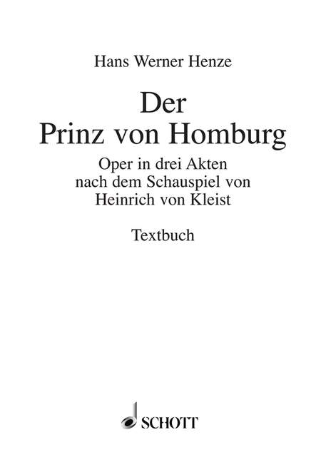 Der Prinz von Homburg - 