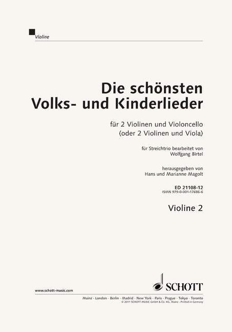 Die sch&ouml;nsten Volks- und Kinderlieder - 