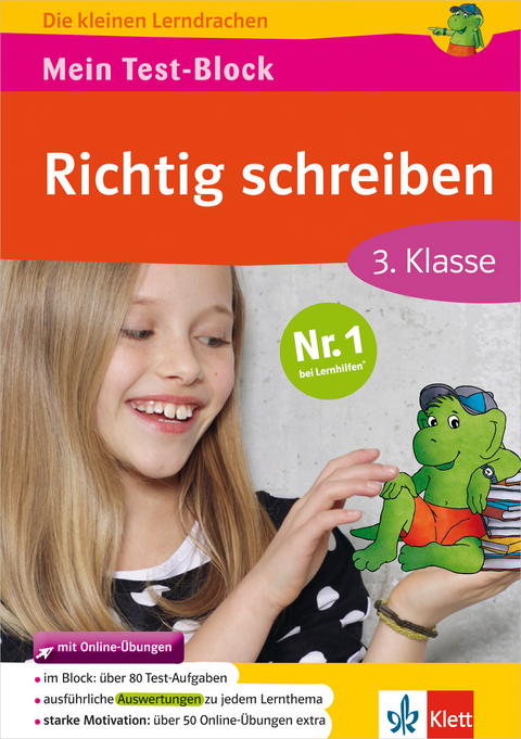 Mein Test-Block Richtig schreiben mit Online-&Uuml;bungen 3. Klasse