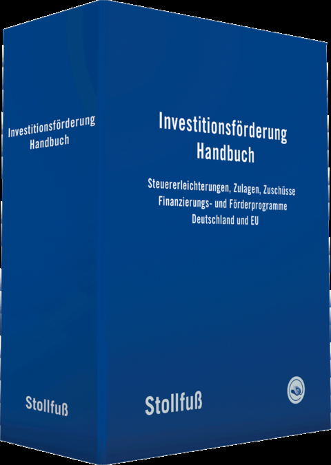 Investitionsf&ouml;rderung Handbuch