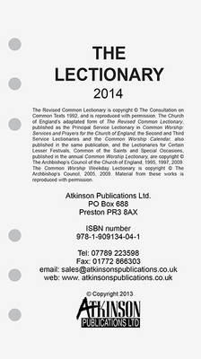 The Parson's Pocket Book Lectionary