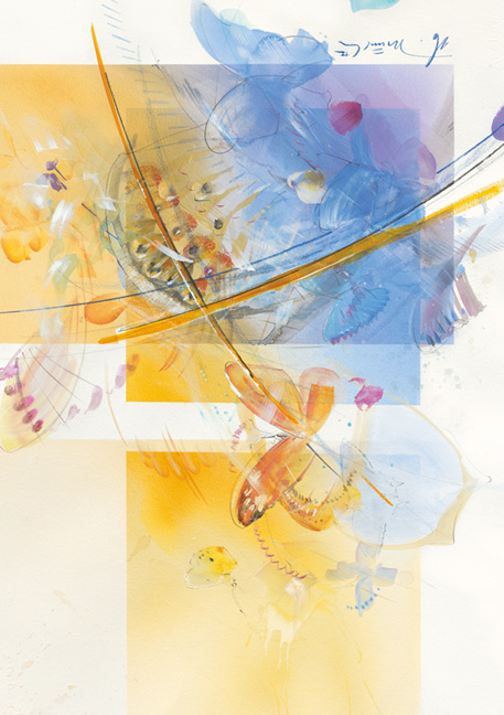 Der Takt des Lebens - Kunst-Faltkarten mit Text (5 St&uuml;ck) - 