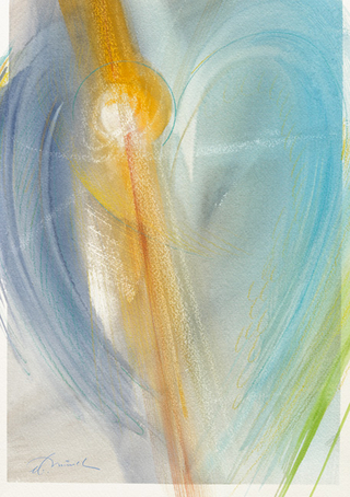 Hoffnungsbote - Kunst-Faltkarten ohne Text (5 Stück)