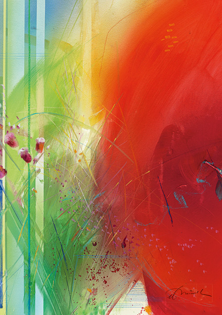 Die wichtigste Stunde - Kunst-Faltkarten mit Text (5 St&uuml;ck) - 