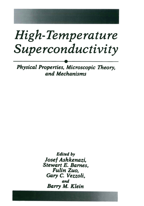 High-Temperature Superconductivity - 