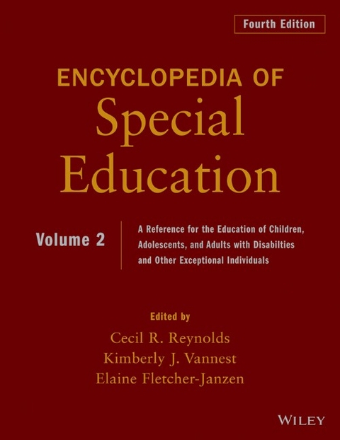 Encyclopedia of Special Education, Volume 2 - 