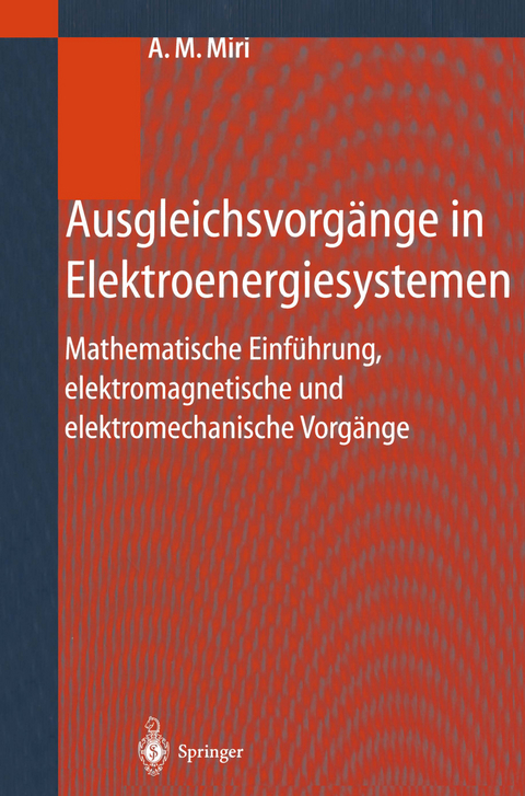 Ausgleichsvorg&auml;nge in Elektroenergiesystemen - Amir M. Miri