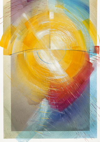 Licht der Welt - Kunst-Faltkarten mit Text (5 Stück)