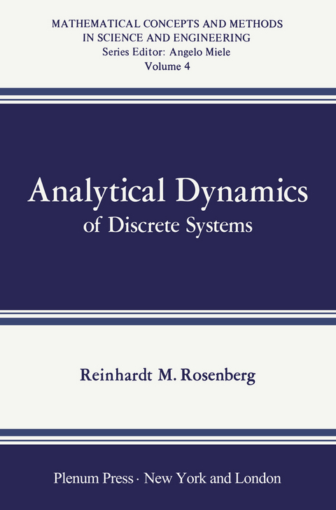 Analytical Dynamics of Discrete Systems - R. Rosenberg