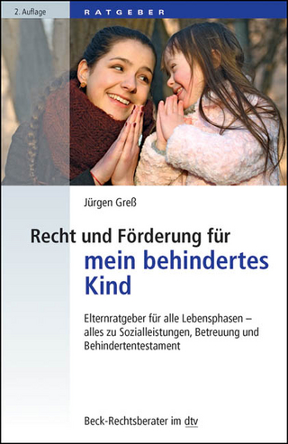 Recht und FÃ¶rderung fÃ¼r mein behindertes Kind
