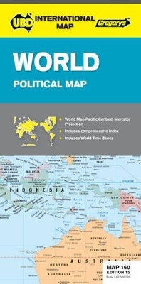 World Political Map 160 15th ed -  UBD Gregory's