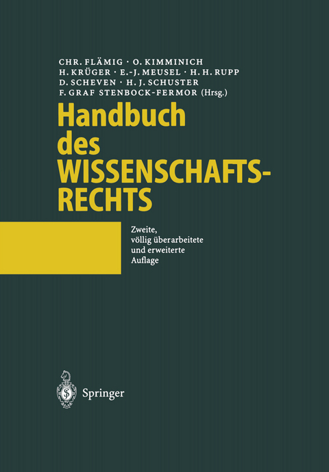Handbuch des Wissenschaftsrechts - 