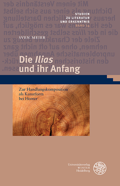Die &sbquo;Ilias&lsquo; und ihr Anfang - Sven Meier