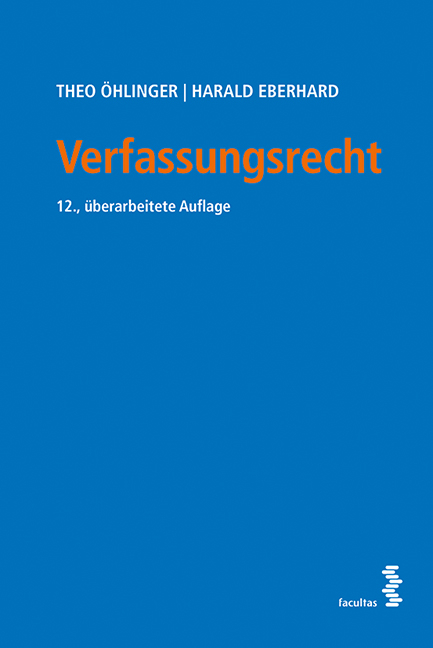 Verfassungsrecht - Theo &Ouml;hlinger, Harald Eberhard