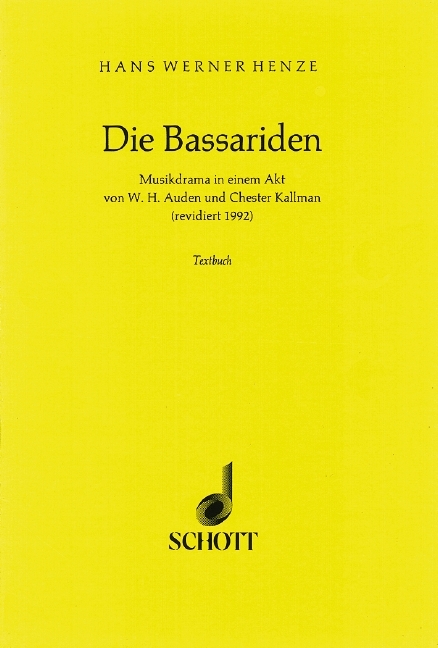 Die Bassariden - 