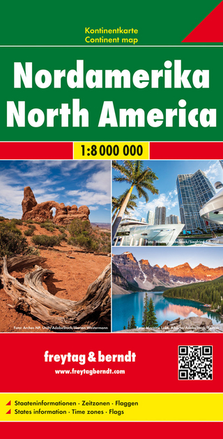 Nordamerika, Kontinentkarte 1:8 Mio.