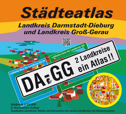 St&auml;dteatlas Landkreis Darmstadt-Dieburg und Landkreis Gro&szlig;-Gerau - Michael Messer