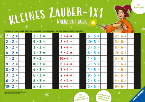 Ravensburger Zaubertafel - Kleines Zauber-1x1: Kreuz und quer