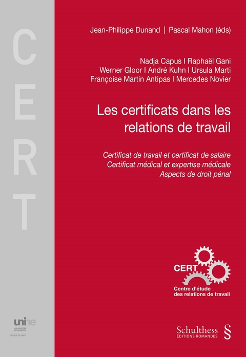 Les certificats dans les relations de travail - 