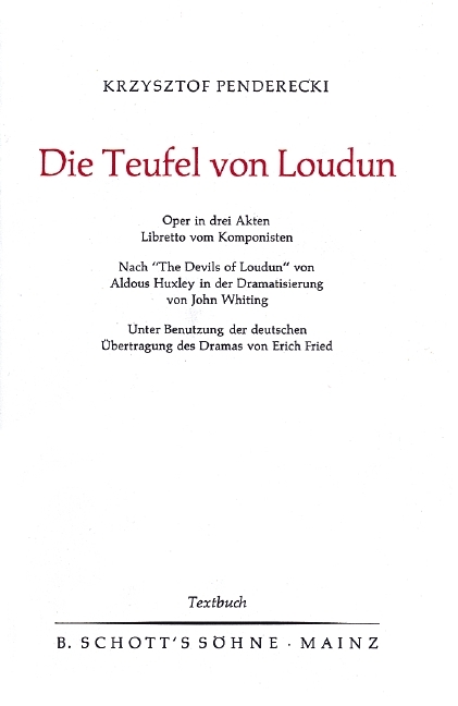 Die Teufel von Loudun - 