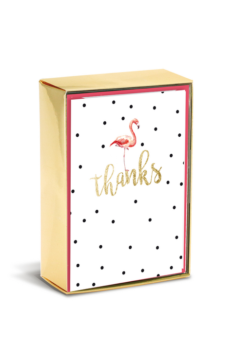 Boxed Notes: Flamingo Fun – Gruß- und Geschenkkartenbox mit Kuverts: Flamingospaß