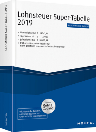 Lohnsteuer-Supertabelle 2019 plus Onlinezugang