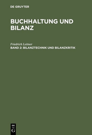 Bilanztechnik und Bilanzkritik