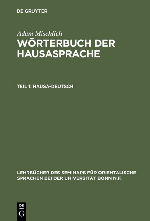 Hausa-Deutsch - Adam Mischlich