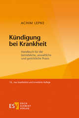 K&uuml;ndigung bei Krankheit - Achim Lepke