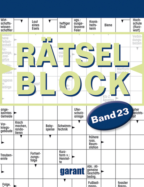 R&auml;tselblock Band 23