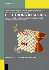 Electrons in Solids - Hendrik Bluhm, Thomas Br&uuml;ckel, Markus Morgenstern, Gero von Plessen, Christoph Stampfer