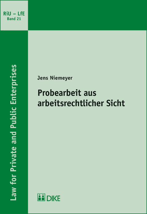 Probearbeit aus arbeitsrechtlicher Sicht - Jens Niemeyer