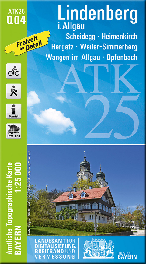 ATK25-Q04 Lindenberg i.Allg&auml;u (Amtliche Topographische Karte 1:25000)