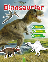 Dinosaurier Stickern R&auml;tseln Malen