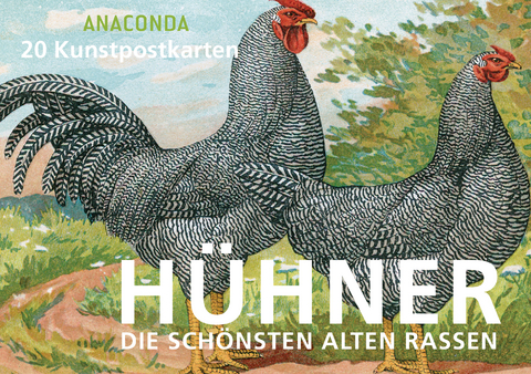 Postkartenbuch H&uuml;hner -  Anaconda Verlag