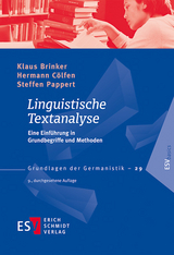 Linguistische Textanalyse - Klaus Brinker, Hermann Cölfen, Steffen Pappert