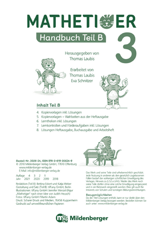 Mathetiger 3 – Handbuch, Teil B · Neubearbeitung