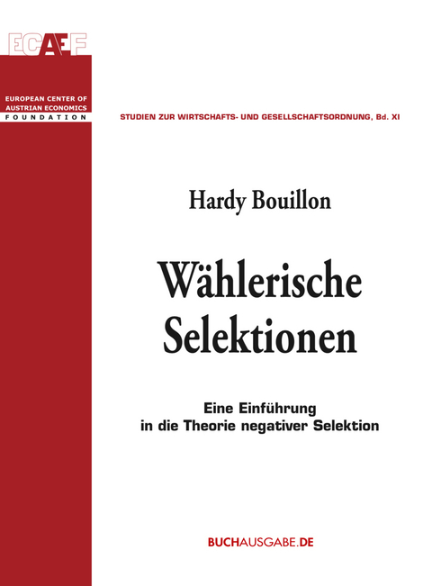 W&auml;hlerische Selektionen - Hardy Bouillon