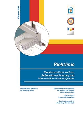 Richtlinie Metallanschl&uuml;sse an Putz, Au&szlig;enw&auml;rmed&auml;mmung und W&auml;rmed&auml;mm-Verbundsysteme