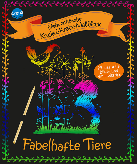 Mein sch&ouml;nster Krickel-Kratz-Malblock. Fabelhafte Tiere - Nicola Dehmer