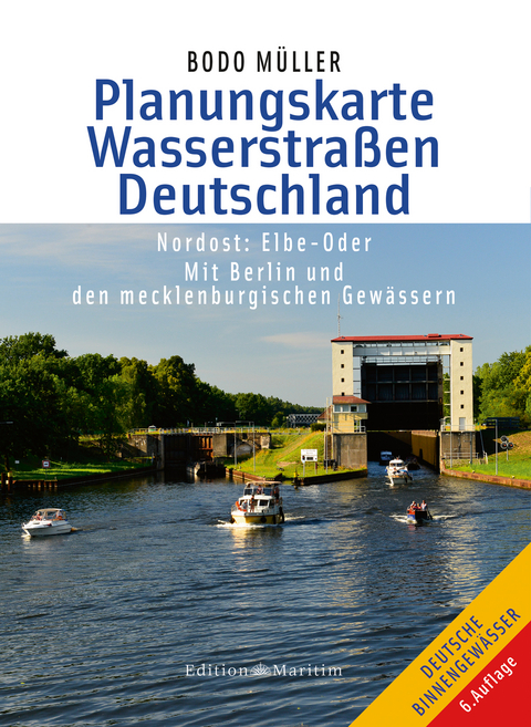 Planungskarte Wasserstra&szlig;en Deutschland Nordost - Bodo M&uuml;ller