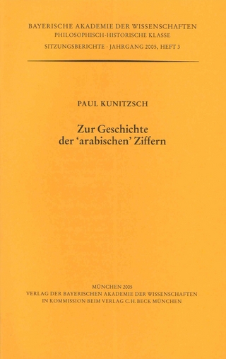 Werke des Verlags der Bayerischen Akademie der Wissenschaften bei... / Zur Geschichte der 