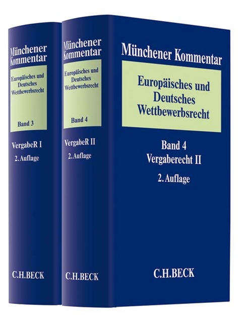 M&uuml;nchener Kommentar Europ&auml;isches und Deutsches Wettbewerbsrecht. Kartellrecht, Missbrauchs- und Fusionskontrolle - 