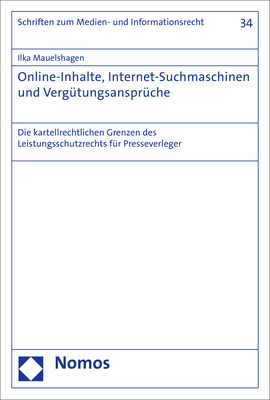 Online-Inhalte, Internet-Suchmaschinen und Vergütungsansprüche